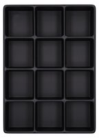 ESD-inzetstuk voor K 2000 ESD-koffer, 12 vakken, 75 x 71 mm elk #thumbnail-1