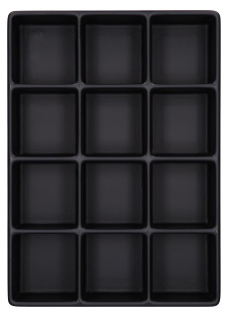 ESD-inzetstuk voor K 2000 ESD-koffer, 12 vakken, 75 x 71 mm elk