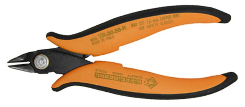 Szczypce tnące boczne, bez skosu, Cu 1,63 mm, 138 mm