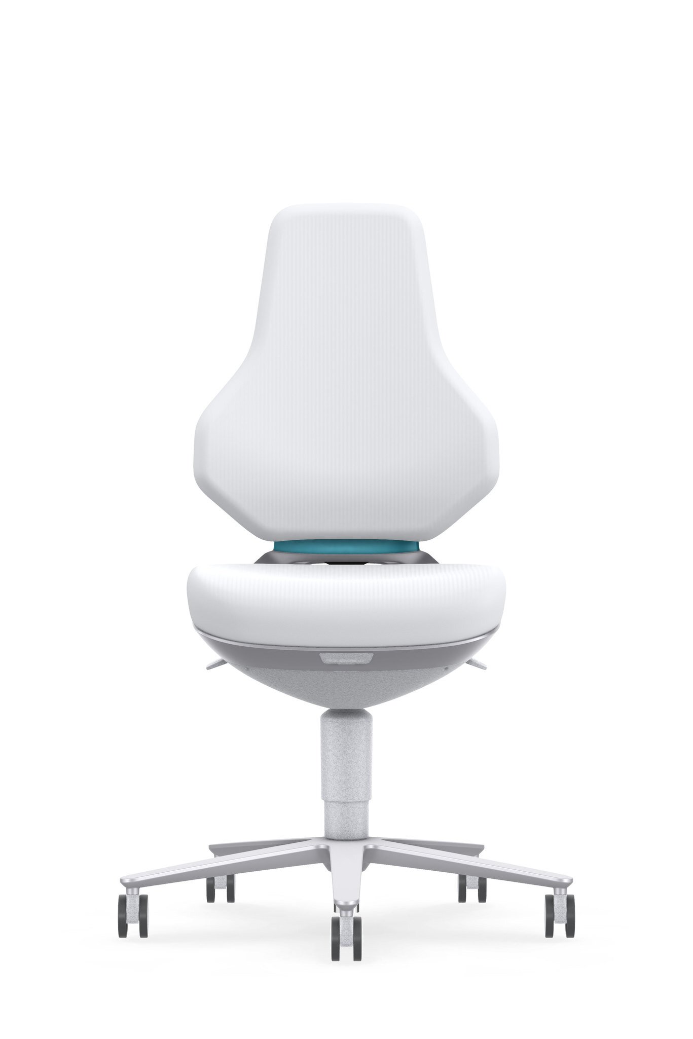 ESD cleanroom TEXON 2 industrial swivel chair, with castors, Skintec white #zoom-8