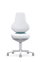ESD cleanroom TEXON 2 industrial swivel chair, with castors, Skintec white #thumbnail-8