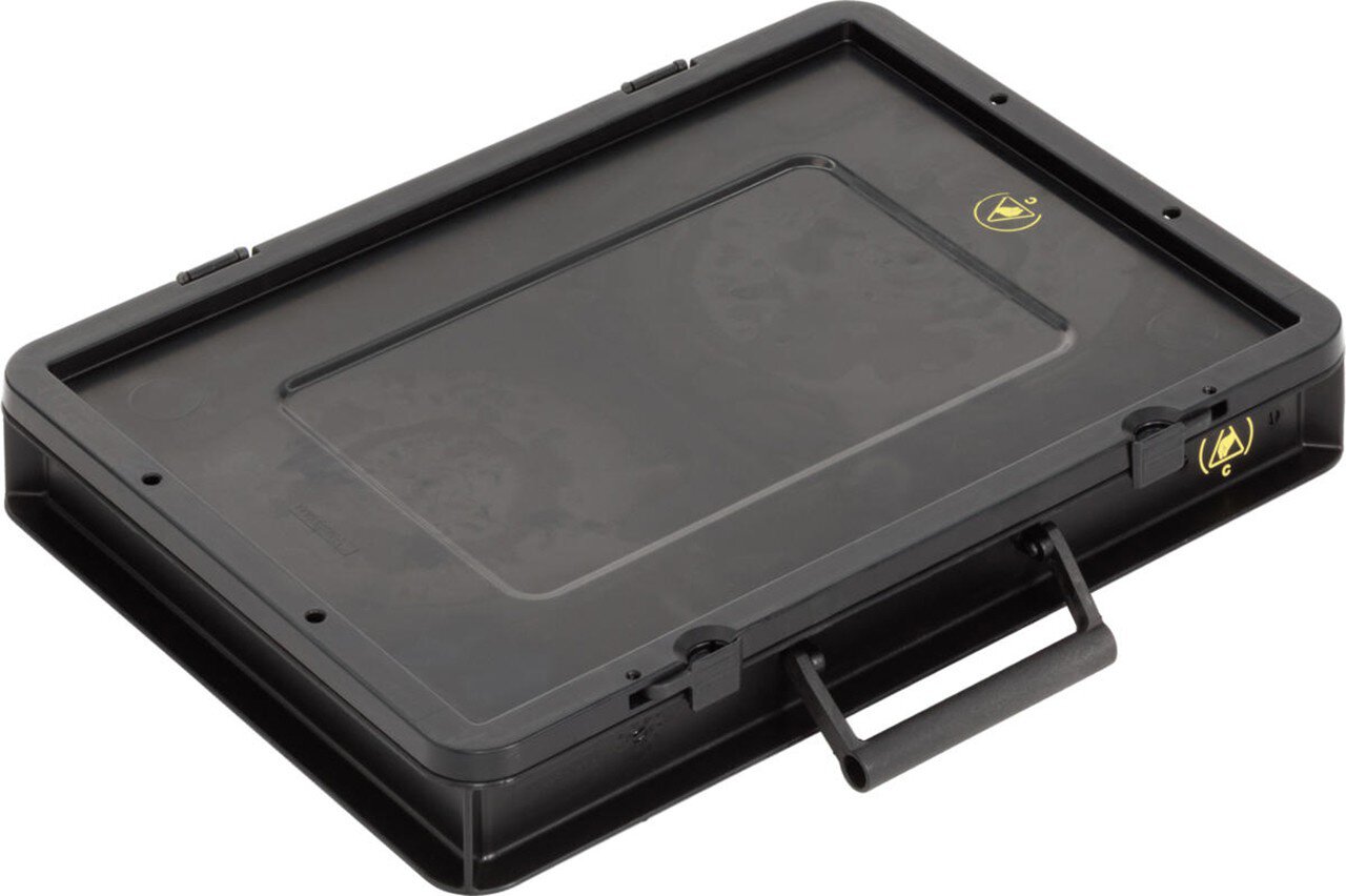 ESD case BL, black, 400 x 300 x 63 mm #zoom-1