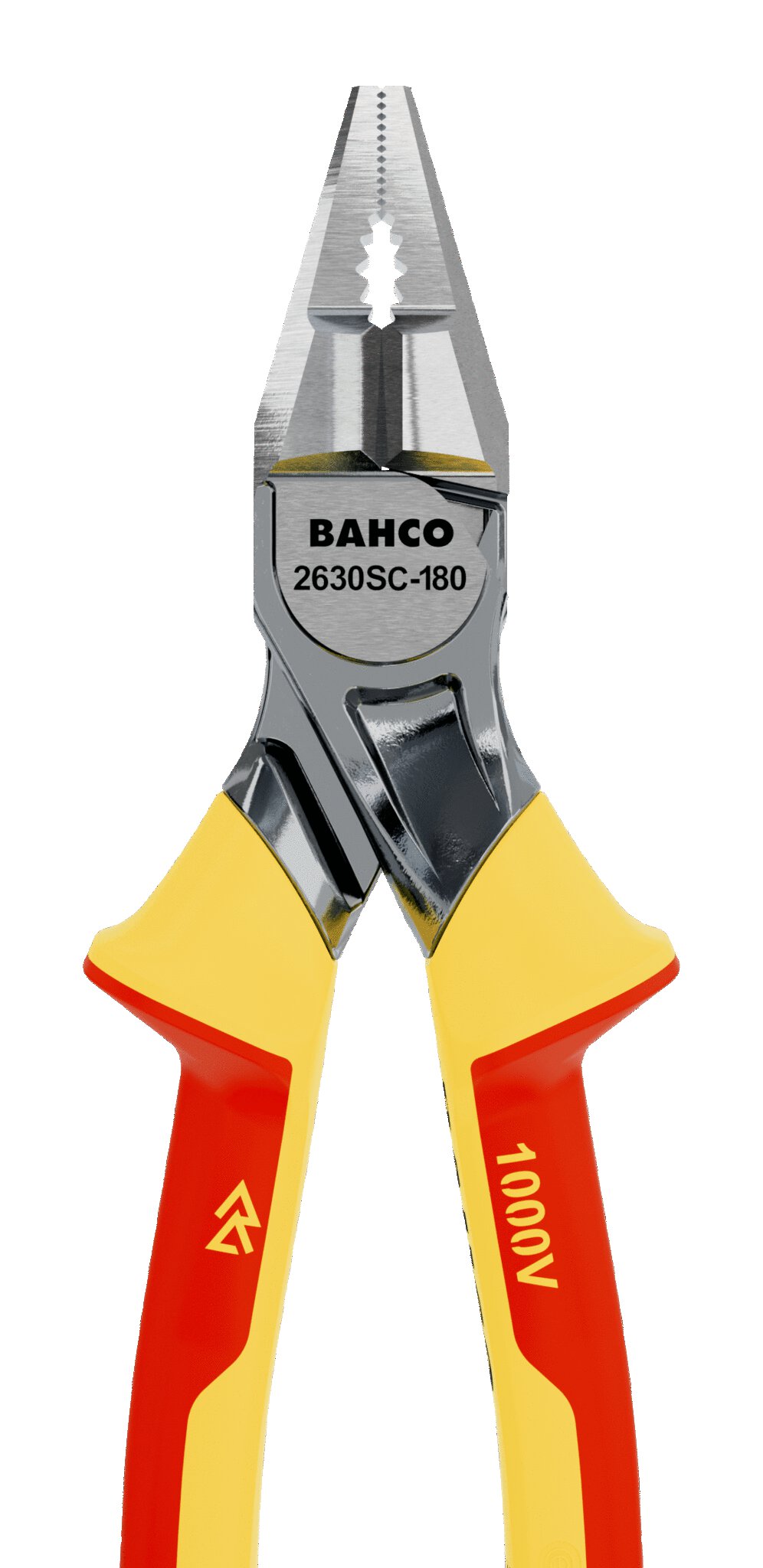 Reinforced Combination Pliers with Insulated Dual-Component Handles and Chrome Finish, VDE approved #zoom-5