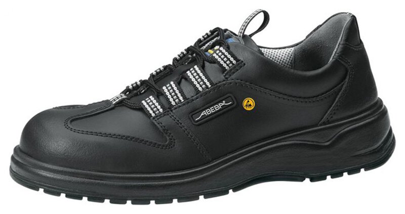 ESD werkschoenen licht, lage schoen zwart, maat 46