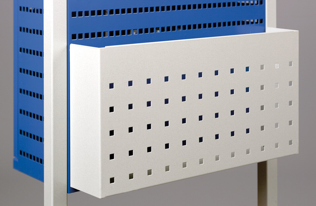 ESD Ordnerbox für Lochplatten, hellgrau,  466 x 240 x 90 mm #zoom-1