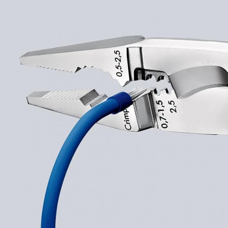Electrical installation pliers, chrome-plated, insulated, fixing lug, 200 mm #5