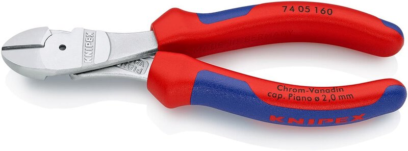 Pince coupante latérale de force, chromée, 160 mm #1