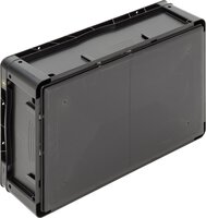ESD container BL Futura, shell handles, black, 600 x 400 x 175 mm #thumbnail-2