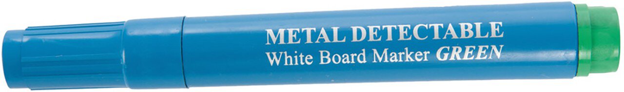 Hygostar detectable washable marker, blue housing, green writing, wedge tip #zoom-1