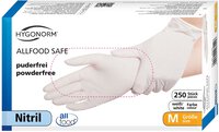 Hygonorm gant en nitrile ALLFOOD SAFE, blanc, taille M, non poudré #thumbnail-2
