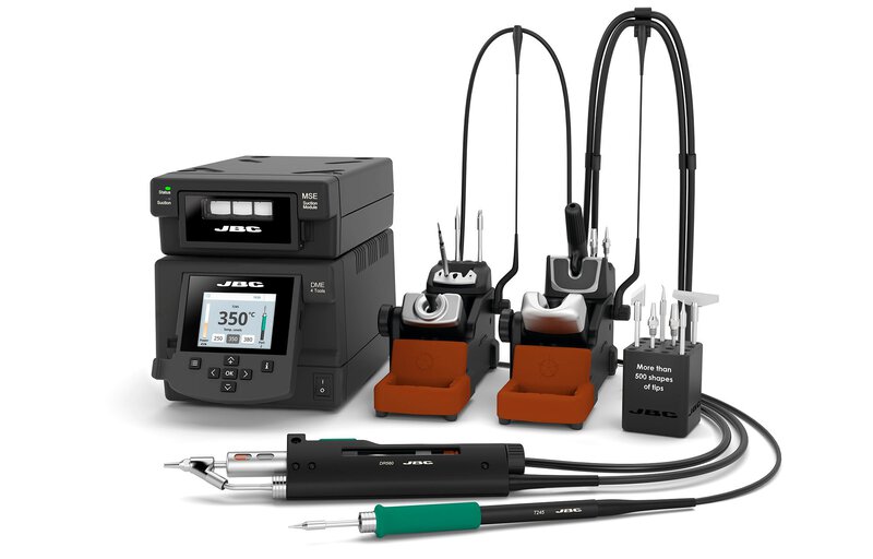 Stacja lutownicza DMSE-2QD z rękojeścią T245, lutownicą DR560 i jednostką sterującą DME