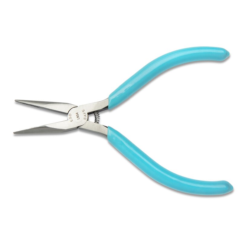 Weller Xcelite lange Flachrundzange, gezahnte Backen