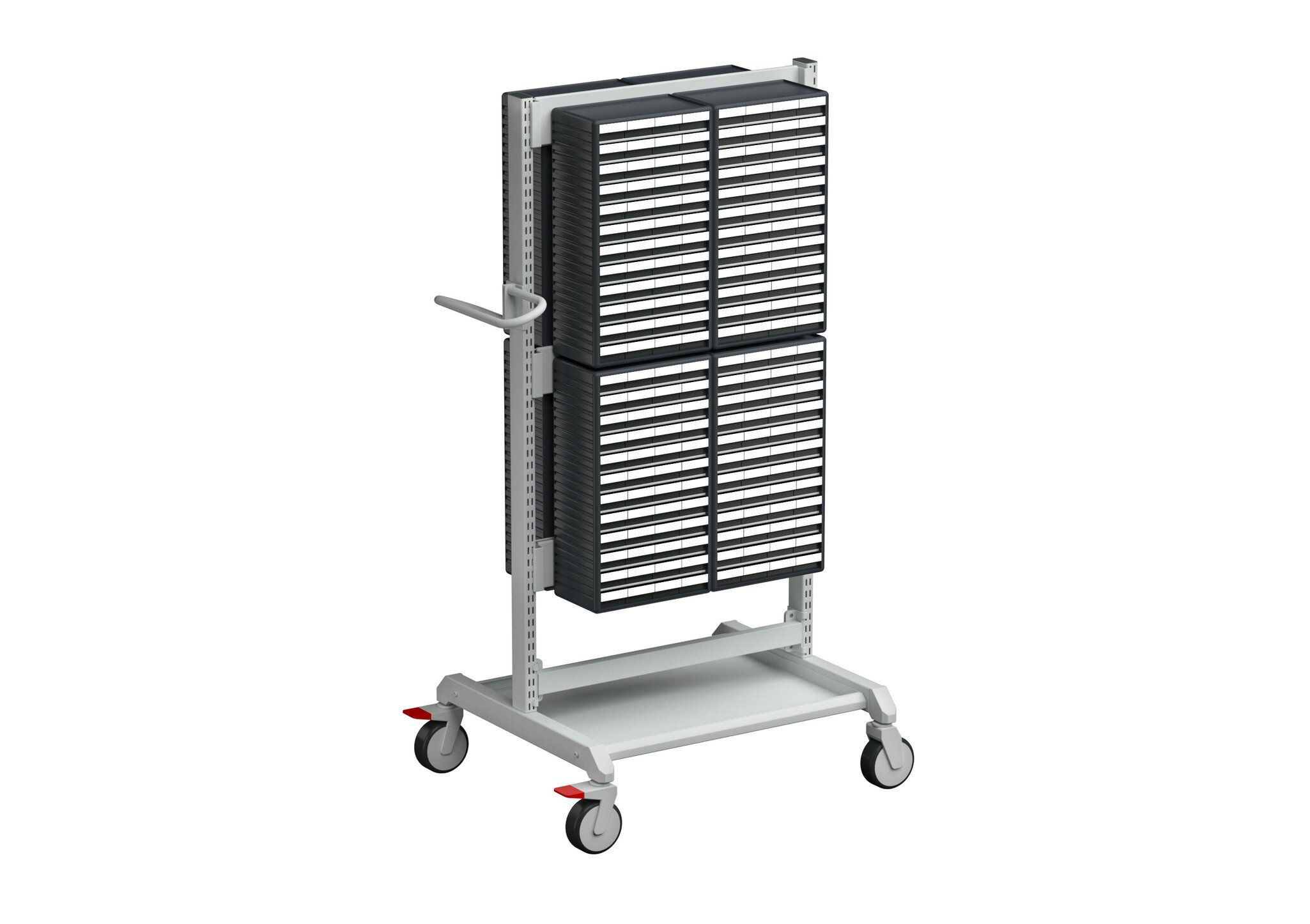 ESD Magazinwagen für 8 Kleinteilemagazine, 300 kg, 780 x715x1600mm #zoom-2