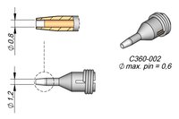 Ugello di dissaldatura D: 0,8 mm, foro passante #thumbnail-1