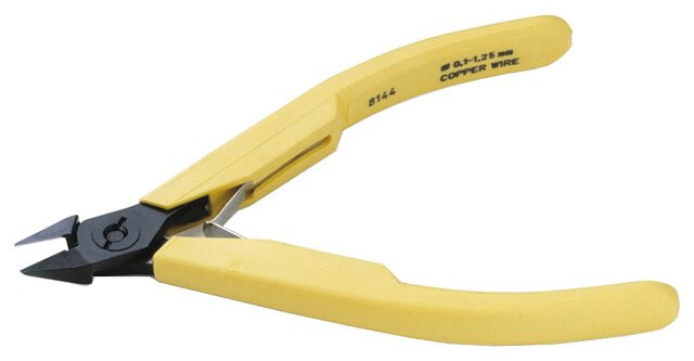 side cutters, 80 series, pointed jaws, fine bevel, 0.2-1.25 mm