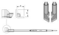 Lötspitze für QFP/PLCC, 8 mm, C420279 #thumbnail-1