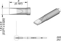 punta di saldatura a scalpello, dritta, 1,8 x 0,5 mm #thumbnail-1