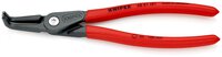 Precision circlip pliers for inner rings in bores covered with anti-slip plastic, angled at 90°, grey, atramented 210 mm (SB card/blister) #thumbnail-1