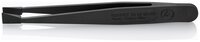 ESD Kunststoffpinzette, glatt, stumpf, kohlefaserverstärkter Kunststoff, 115 mm #thumbnail-1