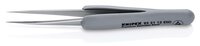 ESD precision tweezers with rubberized handle, smooth, 112 mm #thumbnail-1