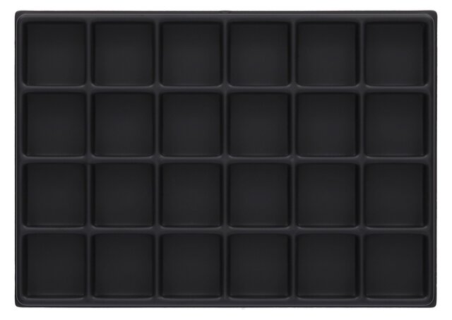 ESD Einlage für Sortimentskasten 210, 24 Fächer à 30 x 31 mm