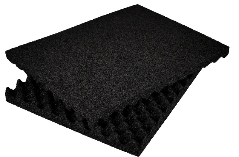 Opvulschuimset voor ESD-koffer K2000 ESD, zwart, vakmaat: 157 x 71 mm