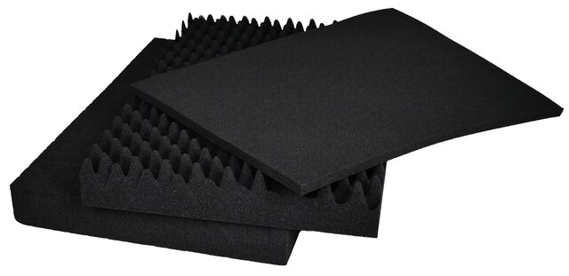 ESD grid foam for case K2003 ESD, black, 415 x 275 mm