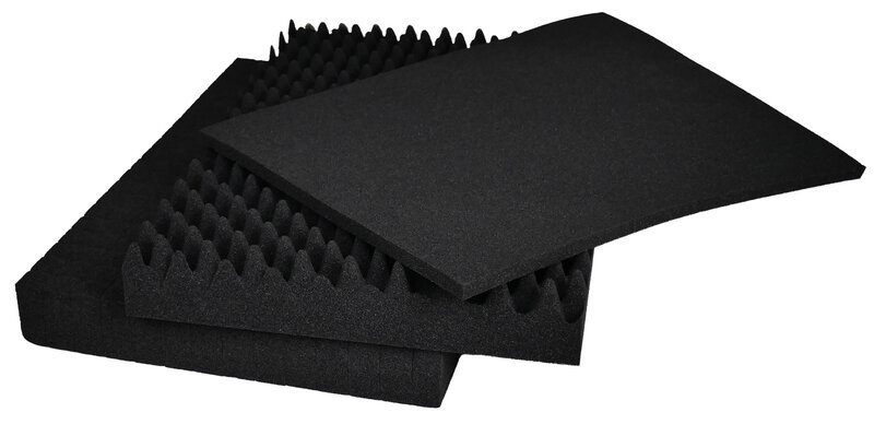 Mousse prédécoupée ESD pour mallette K2003 ESD, noir, 415 x 275 mm