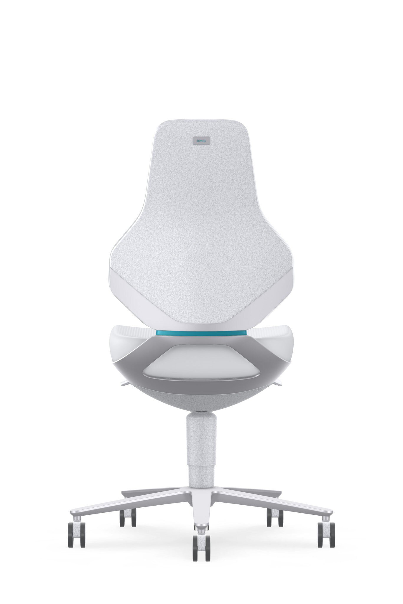 ESD cleanroom TEXON 2 industrial swivel chair, with castors, Skintec white #zoom-3