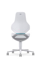 ESD cleanroom TEXON 2 industrial swivel chair, with castors, Skintec white #thumbnail-3