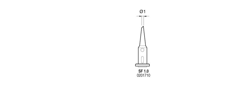 Lötspitze SF 1.0 für Gaslötkolben SG1070