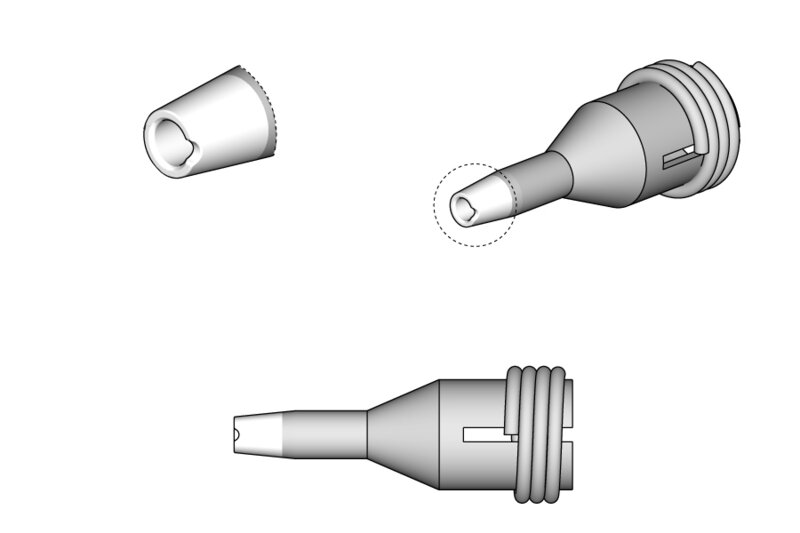Buse à dessouder pour le nettoyage des coussinets, D : 1 mm #2