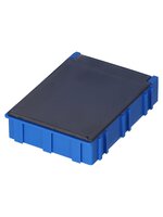 Boîte CMS ESD N4, 68 x 57 x 15 mm, bleu/transparent métallisé #thumbnail-1