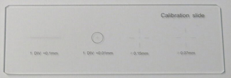 Durchlicht-Objektmikrometer 0,01 mm