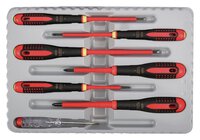 Set VDE-geïsoleerde ERGO™ schroevendraaiers met 3-componenten handvat voor gleuf- en kruiskopschroeven, 7 stuks #thumbnail-3