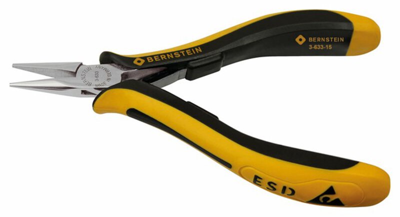 ESD Spitzzange CLASSICline glatte Greifflächen 120mm ableitfähig