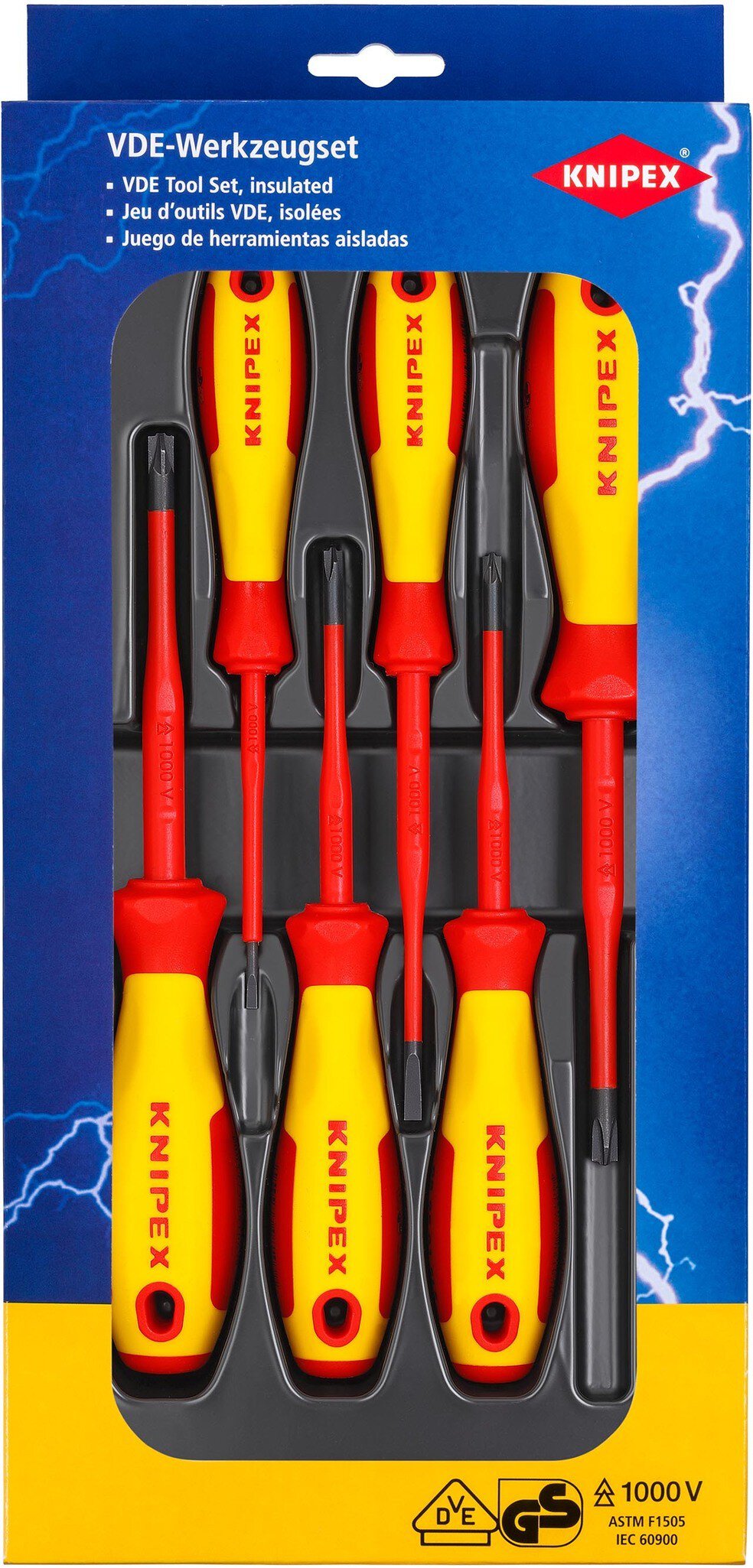 VDE Schraubendreher-Paket PlusMinus / Schlitz, 6-teilig #zoom-1
