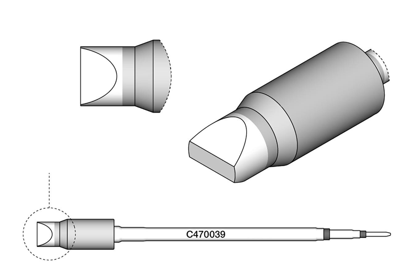 Lötspitze meißelförmig, 8,5 x 2,5 mm, C470039 #zoom-2