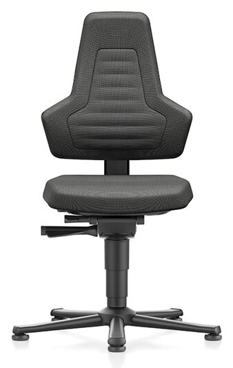 Chaise ESD NEXXIT 1, avec patins, Duotec noir, sans poignées #zoom-1