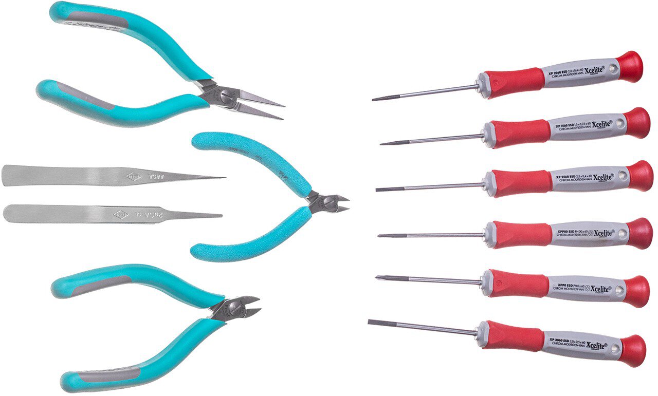 Weller Erem 3600KU Toolset Universal, 11 Pieces Tool Kit with Non-Reflecting Surface #zoom-2
