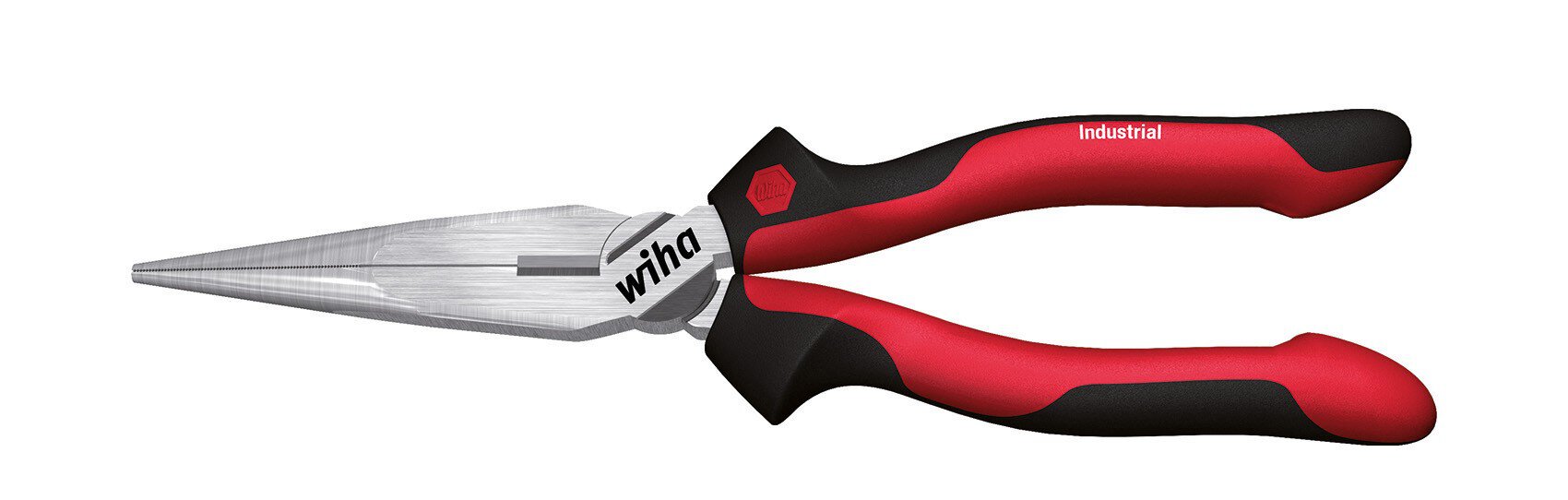 Industrial needle nose pliers, cutting edge straight shape (32322) 160 mm #zoom-1