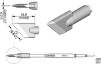 Lötspitze messerförmig, 13 x 0,5 mm, C245955 #thumbnail-1