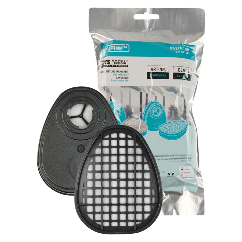 AirGuard Pro®-gasfilter ABEK1, voor half- en volgelaatsmaskers, met bajonetsluiting #1