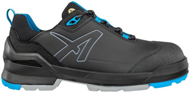 ESD Sicherheitsschuhe S3L, TARAVAL BLACK/BLUE LOW, schwarz