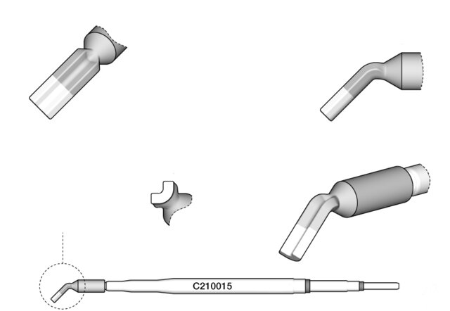 Panne à souder pour T210-A / T210-NA, forme spéciale