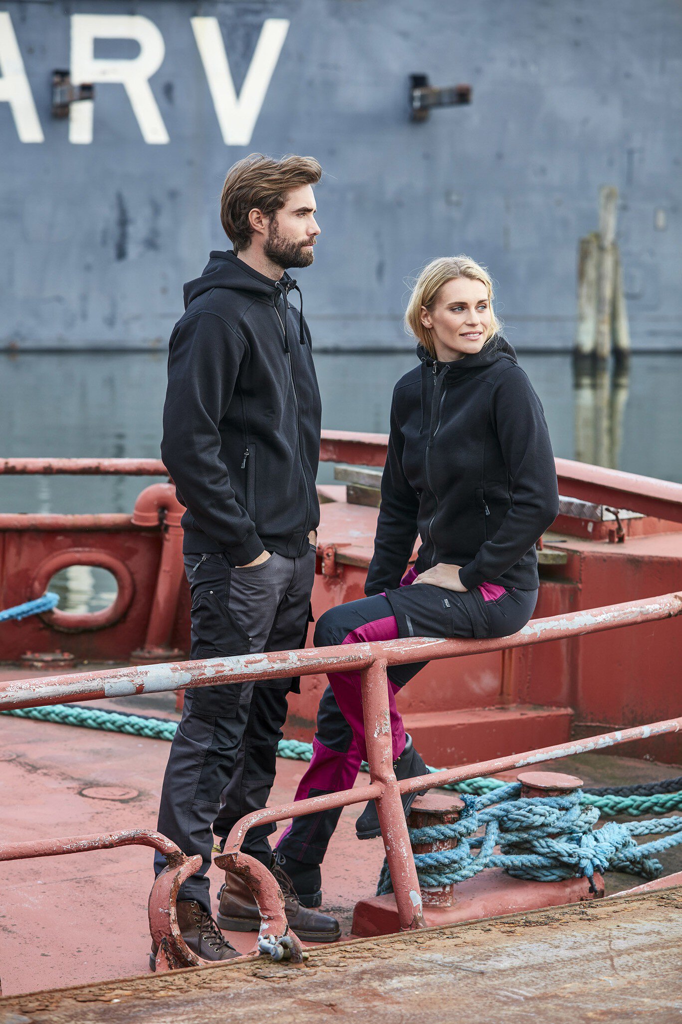 Ava Full-Zip Sweatshirt, femme, noir, L #zoom-7