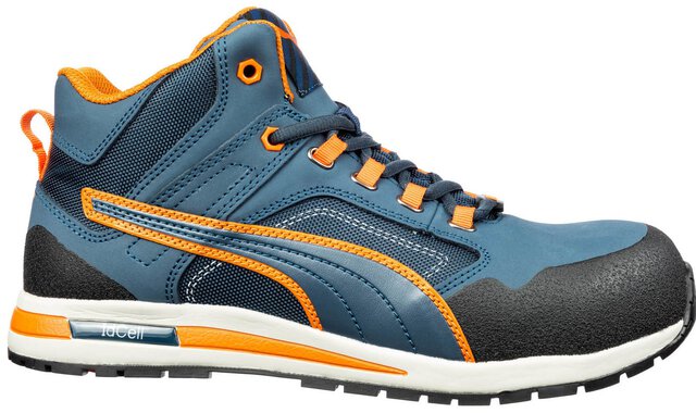 Veiligheidsschoenen S3, PUMA SAFETY, CROSSTWIST MID, blauw