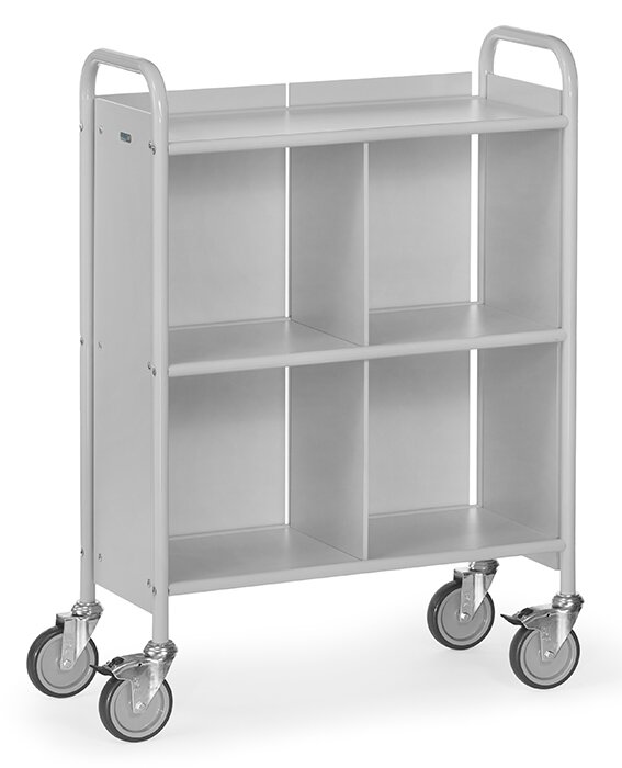 Chariot de bureau Plateau de chargement 720 x 350 mm - gris -  #zoom-1