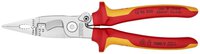 Pince d'installation électrique, isolée, avec gaines multi-composants, testée VDE, ressort d'ouverture intégré, chromée, 200 mm (carte SB/blister) #thumbnail-2