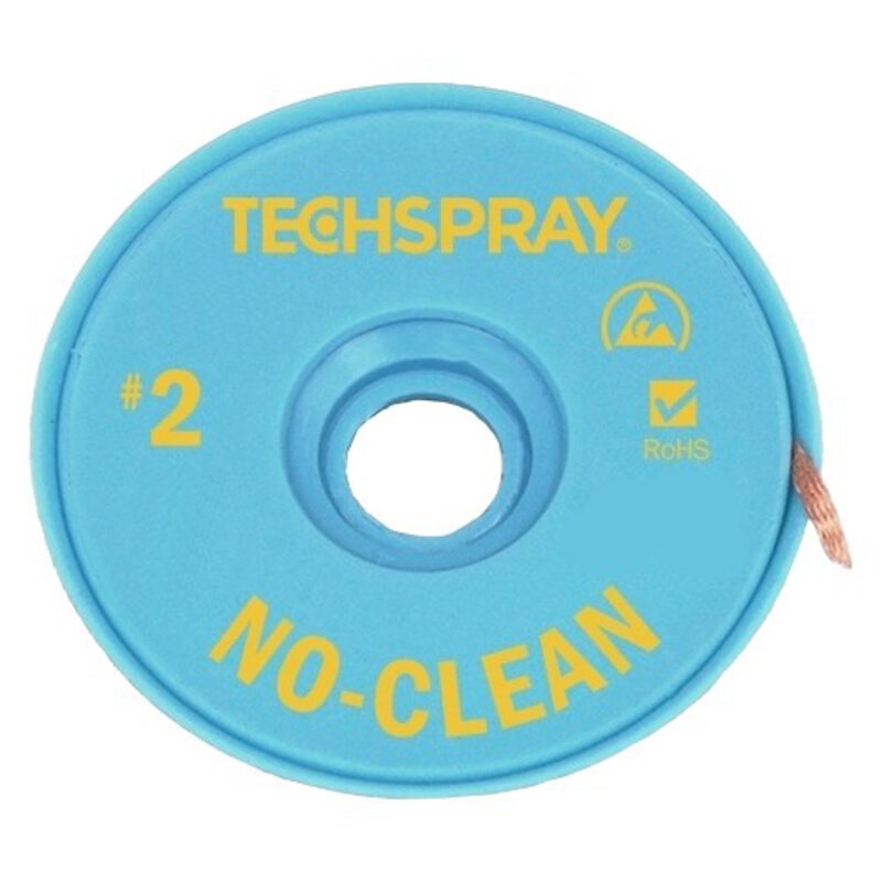 Lica do rozlutowywania ESD NO CLEAN, żółty, szerokość 1,4 mm, długość 3m